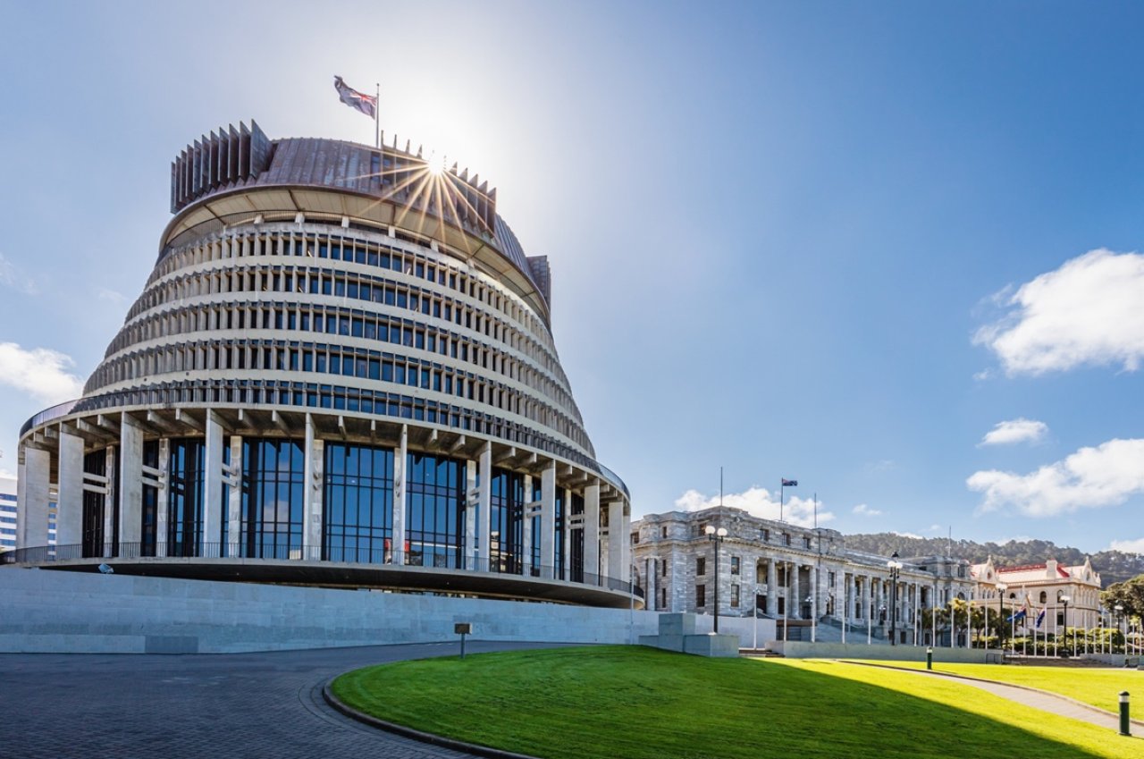 New Zealand Beehive in Wellington.