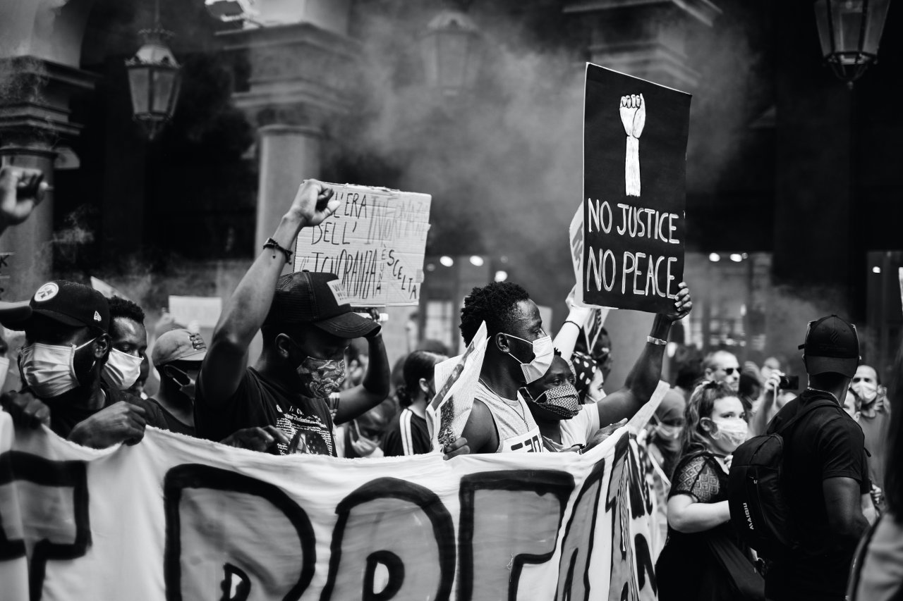 Group of protesters seeking justice.